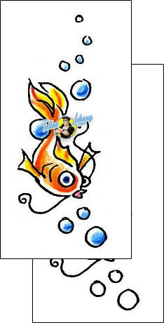 Fish Tattoo tattoo-styles-cartoon-tattoos-harley-sparks-hsf-00453