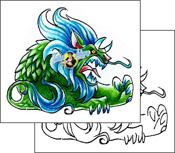 Dragon Tattoo fantasy-tattoos-harley-sparks-hsf-00455