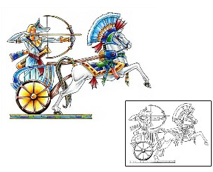 Picture of Anubis Chariot Tattoo