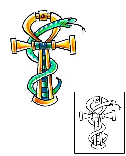 Ankh Tattoo Religious & Spiritual tattoo | HSF-00476