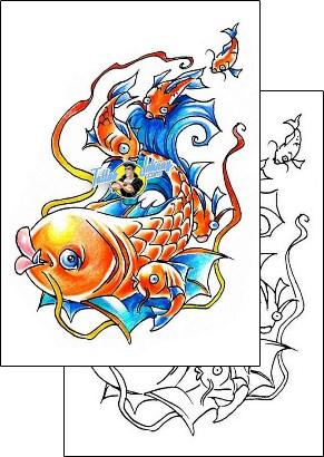 Fish Tattoo tattoo-styles-cartoon-tattoos-harley-sparks-hsf-00486