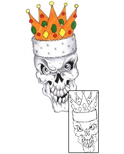 Crown Tattoo Horror tattoo | HVF-00053