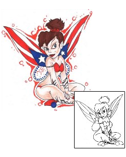 Patriotic Tattoo Puerto Rican Fairy Tattoo