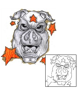 Pig Tattoo Animal tattoo | HVF-00060