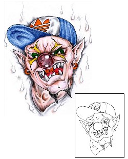 Clown Tattoo Horror tattoo | HVF-00090