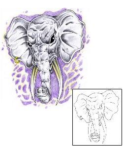 Elephant Tattoo Horror tattoo | HVF-00094