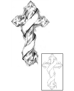 Cross Tattoo Religious & Spiritual tattoo | HVF-00097