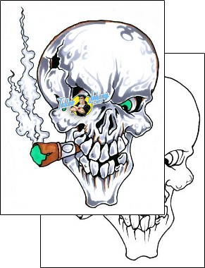 Skull Tattoo horror-skull-tattoos-tat-2-by-jessie-hvf-00132