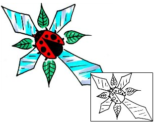 Ladybug Tattoo Religious & Spiritual tattoo | HVF-00169