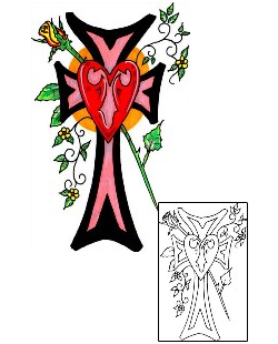Sacred Heart Tattoo Religious & Spiritual tattoo | HVF-00185