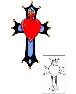 Sacred Heart Tattoo Religious & Spiritual tattoo | HVF-00187