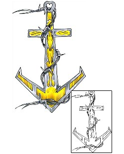 Cross Tattoo Religious & Spiritual tattoo | HVF-00194