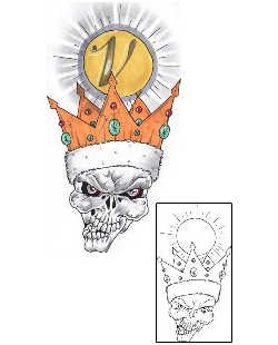 Crown Tattoo Horror tattoo | HVF-00221