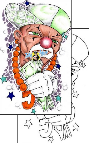 Clown Tattoo fantasy-clown-tattoos-tat-2-by-jessie-hvf-00297