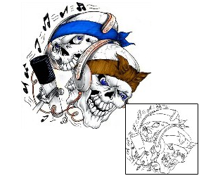 Music Tattoo Miscellaneous tattoo | HVF-00382