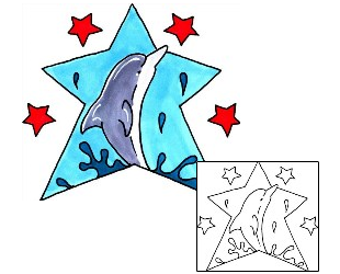 Dolphin Tattoo Astronomy tattoo | HVF-00467