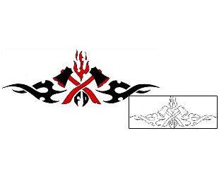 Fire – Flames Tattoo Specific Body Parts tattoo | ICF-00024