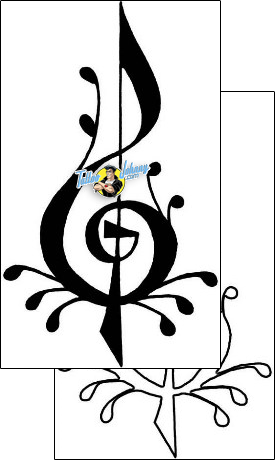 Music Tattoo miscellaneous-music-tattoos-tribal-king-icf-00081