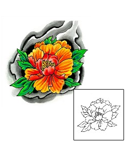 Peony Tattoo Plant Life tattoo | IMF-00008