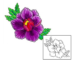 Peony Tattoo Plant Life tattoo | IMF-00009