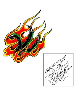 Fire – Flames Tattoo Mythology tattoo | IMF-00010