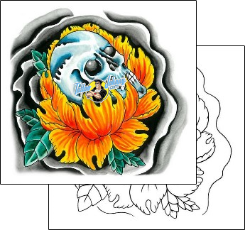 Flower Tattoo plant-life-flowers-tattoos-irish-milt-riley-imf-00014