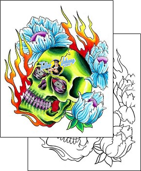 Skull Tattoo horror-skull-tattoos-irish-milt-riley-imf-00016