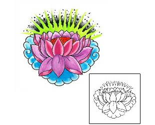 Lotus Tattoo Plant Life tattoo | IMF-00019