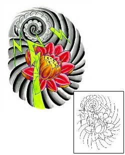 Picture of Lightning Lotus Tattoo