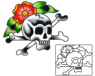 Crossbones Tattoo Tattoo Styles tattoo | IMF-00031