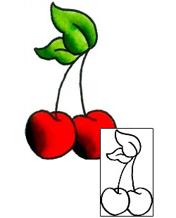 Cherry Tattoo Specific Body Parts tattoo | IMF-00049