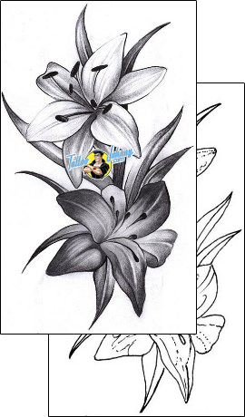 Lily Tattoo plant-life-lily-tattoos-inksanity-tattoos-inf-00012