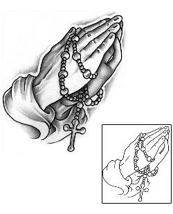Praying Hands Tattoo Religious & Spiritual tattoo | J0F-00008
