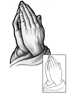 Praying Hands Tattoo Religious & Spiritual tattoo | J0F-00014