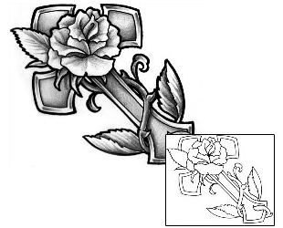 Rose Tattoo Plant Life tattoo | J0F-00015