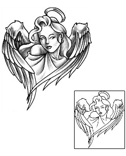 Angel Tattoo Religious & Spiritual tattoo | J0F-00028