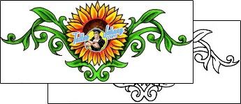 Sunflower Tattoo for-women-lower-back-tattoos-jackie-rabbit-j0f-00044