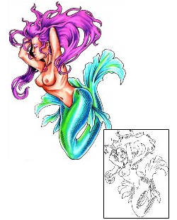Mermaid Tattoo Mythology tattoo | J0F-00049