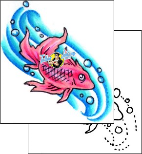 Fish Tattoo marine-life-fish-tattoos-jackie-rabbit-j0f-00054