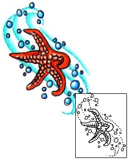 Starfish Tattoo Marine Life tattoo | J0F-00056