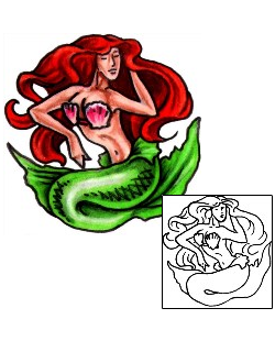 Mermaid Tattoo Mythology tattoo | J0F-00061