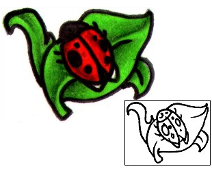Ladybug Tattoo Insects tattoo | J0F-00070