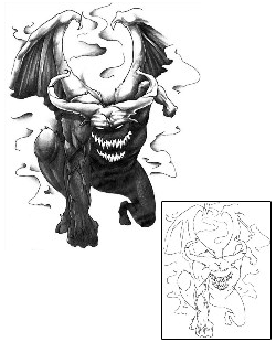 Monster Tattoo Horror tattoo | J0F-00092