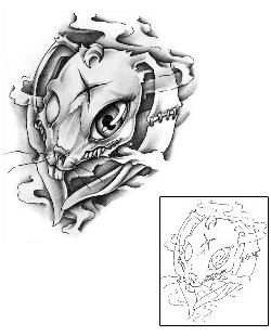 Skull Tattoo Horror tattoo | J0F-00101
