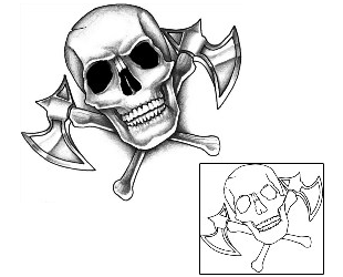Skull Tattoo Horror tattoo | J0F-00102