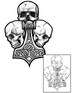 Skull Tattoo Horror tattoo | J0F-00123