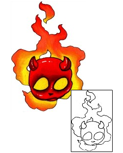 Fire – Flames Tattoo Miscellaneous tattoo | J0F-00155