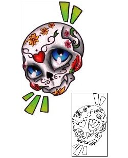 Day of the Dead Tattoo Ethnic tattoo | J0F-00159