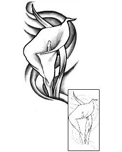 Lily Tattoo Plant Life tattoo | J0F-00175