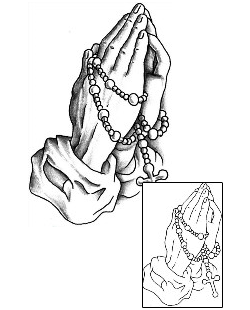 Praying Hands Tattoo Religious & Spiritual tattoo | J0F-00183